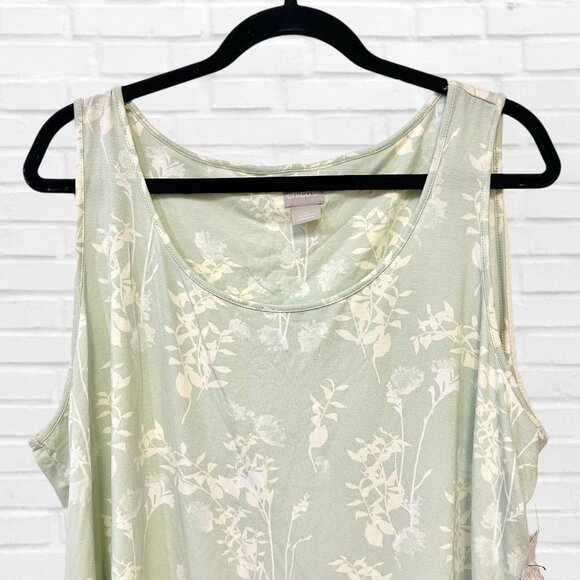 Chico's Floral Tank Top Basic Knit Blouse The Touch of Cool Polished Pullover - Picture 7 of 11